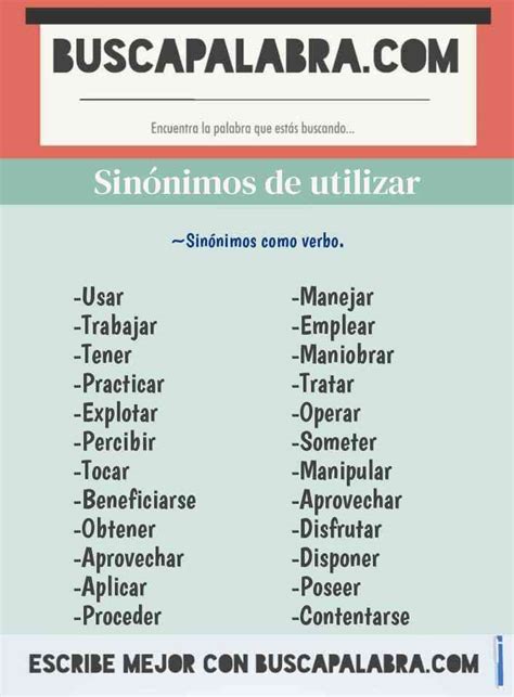 utilizar sinonimo